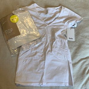 knix white Don’t sweat it t-shirt - brand new - size small